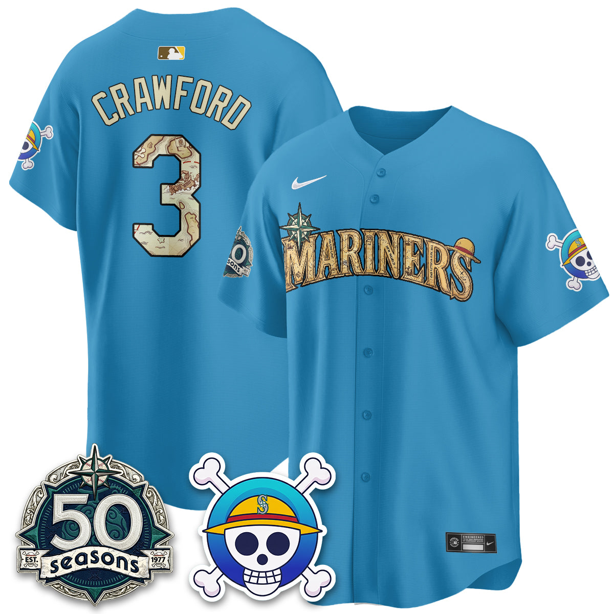 SEA OP Japanese Cartoon Vapor Limited Jersey - Printed-DTD