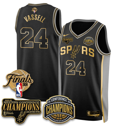 SAS 2026 NBA Western Conference Champions Vapor Special Edition Jersey - Stitched-DTD
