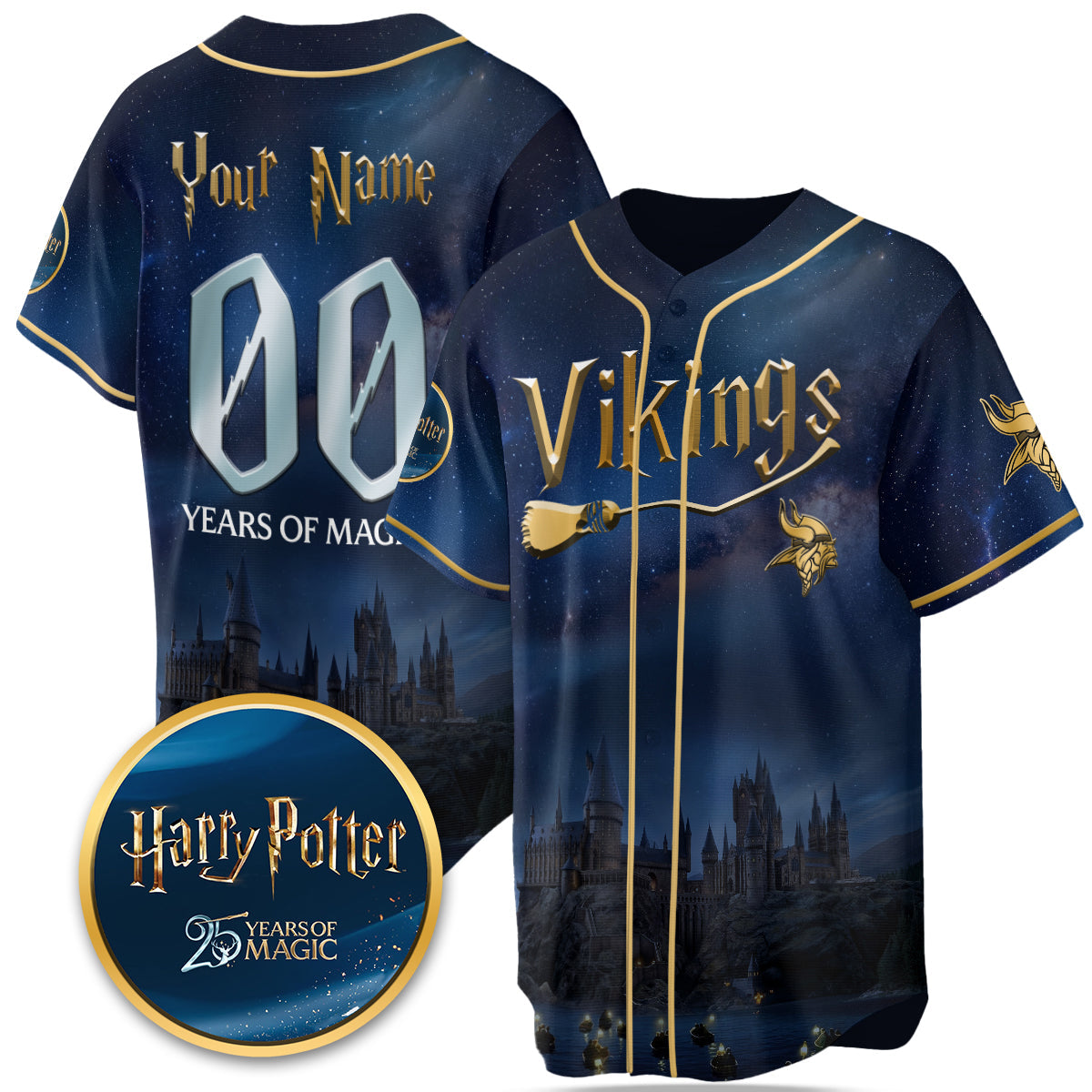 Football Team x HP 25 Years of Magic Limited Edition Custom Jersey - Printed-DTD