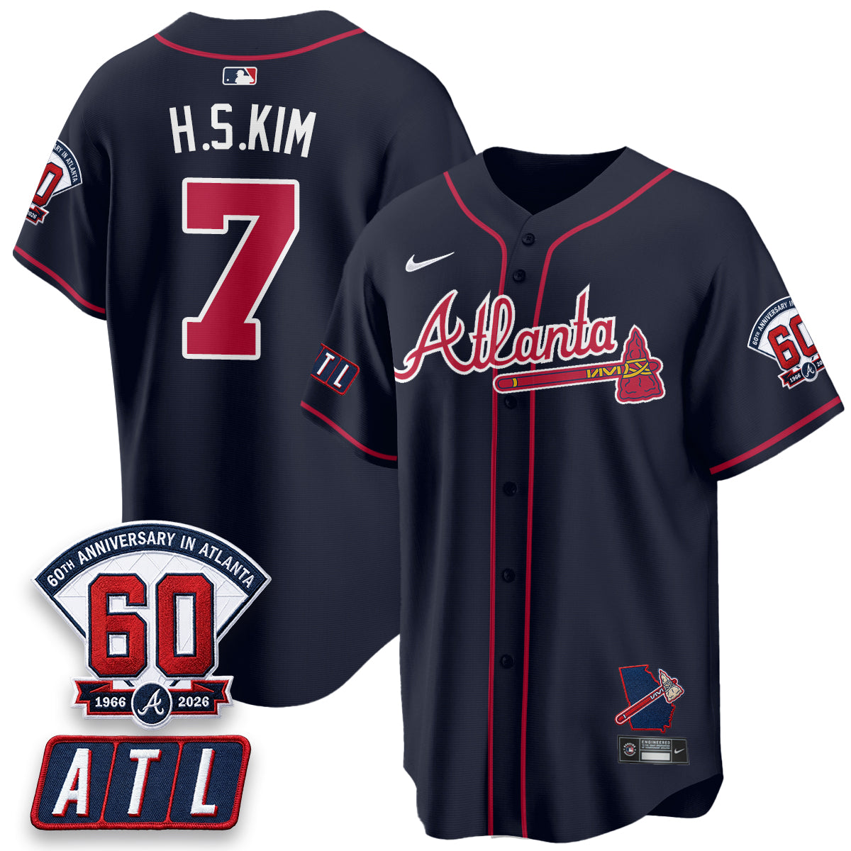 ATL 2026 60th Anniversary Vapor Limited Jersey - All Stitched-DTD