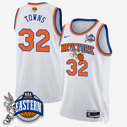 NYK 2026 NBA Finals x Bunny Vapor Jersey - Stitched-DTD