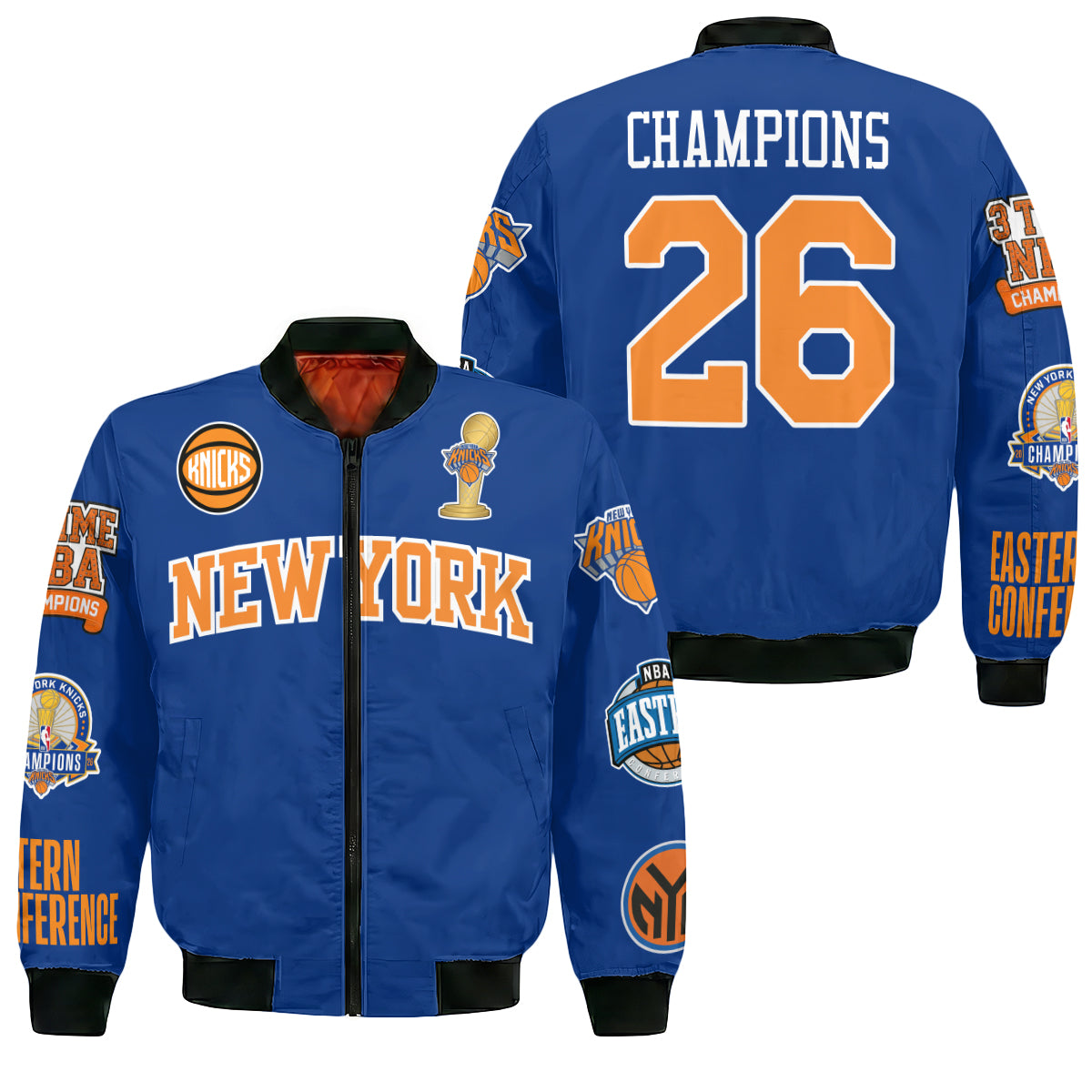 NYK 2026 NBA Finals Champions Limited Edition Bomber Jacket - Printed-DTD