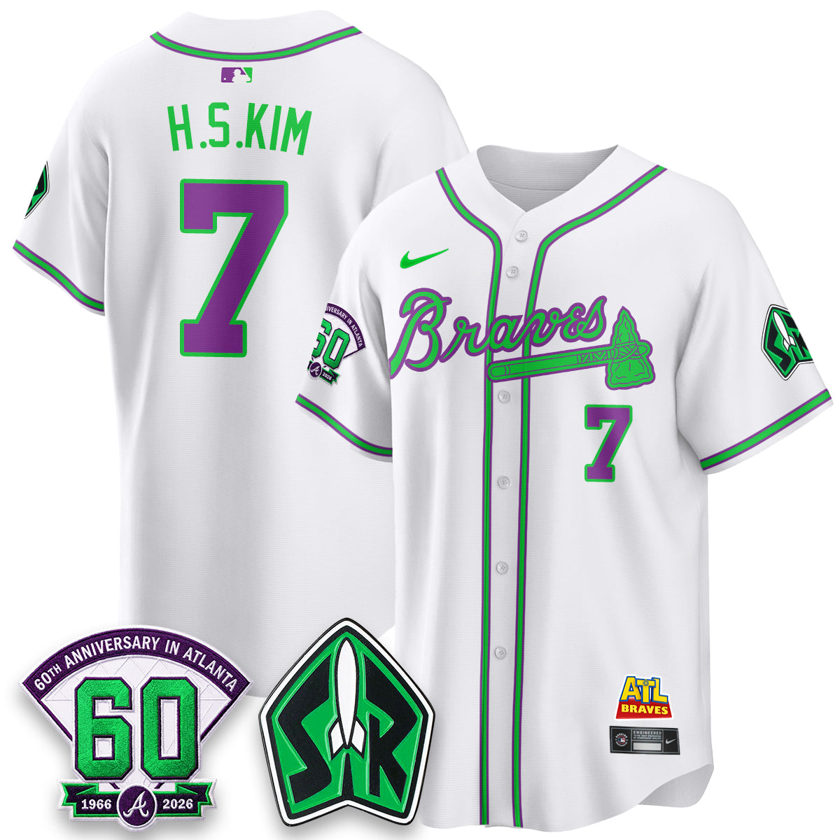 ATL 60th Anniversary Space Ranger Edition Vapor Limited Jersey - All Stitched-DTD