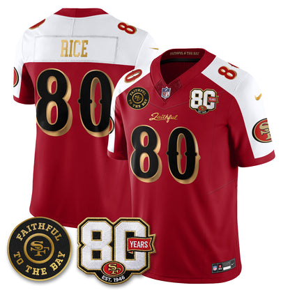 SF “Rivalries” Vapor Limited Jersey - Faithful To The Bay Patch - All Stitched-DTD