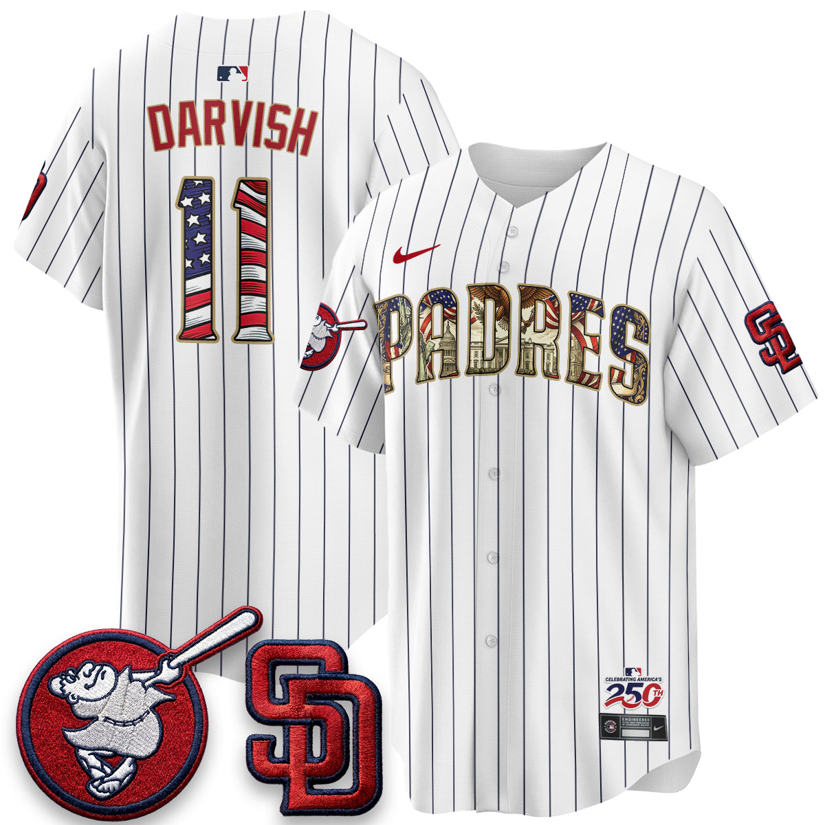 SD 2026 Independence Day USA Vapor Limited Jersey - Stitched-DTD