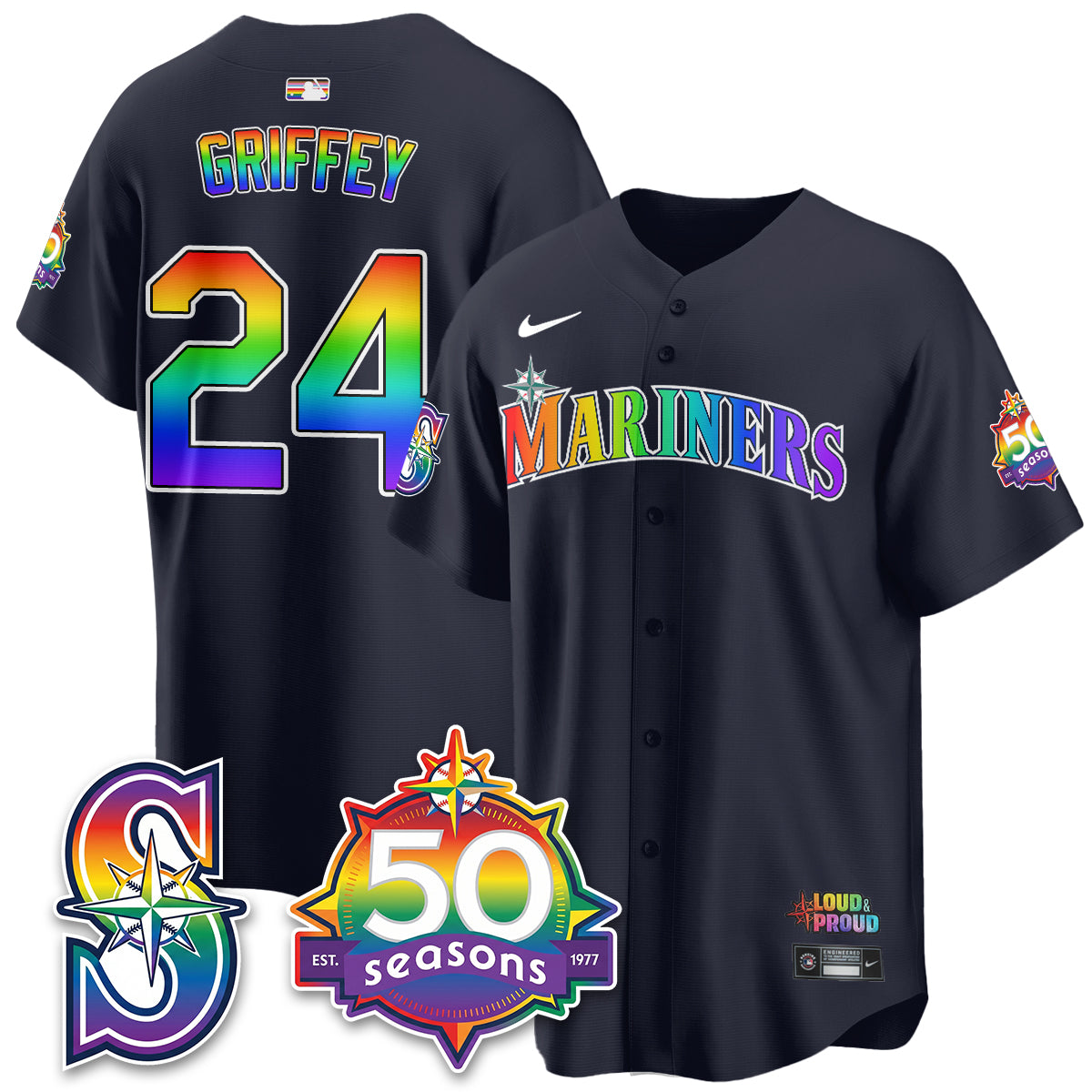 SEA Happy Pride Month Vapor Jersey - Stitched-DTD