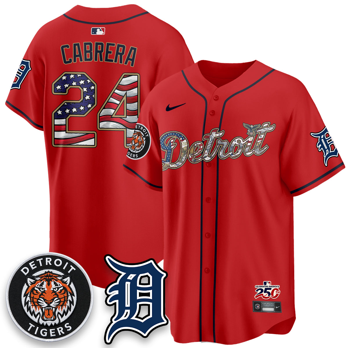 DET 2026 Independence Day USA Vapor Limited Jersey - Stitched-DTD