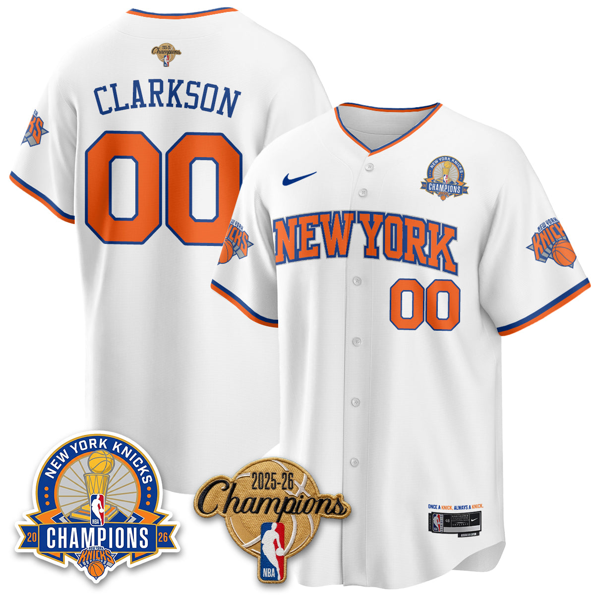 NYK 2026 NBA Champions Special Edition Vapor Jersey V2- Stitched-DTD