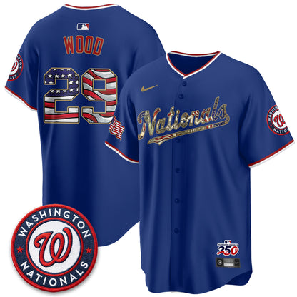 WSH 2026 Independence Day USA Vapor Jersey - Stitched-DTD