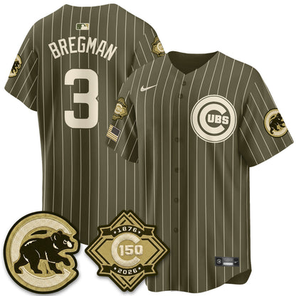 CHC New Era Olive 2026 Armed Forces Day Jersey -All Stitched-DTD