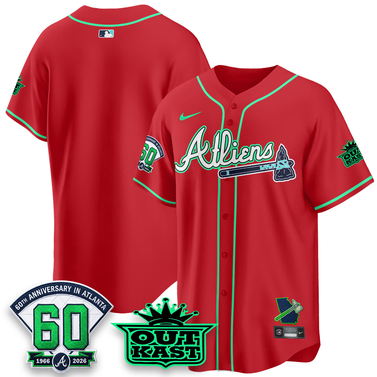 ATL x Atliens Cool Base Galaxy Version Jersey - Stitched-DTD