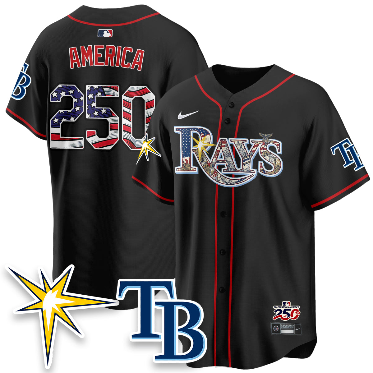 TB Independence Day USA 2026 Vapor Limited Jersey - Stitched-DTD