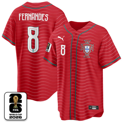 Portugal Soccer National Team x Baseball Vapor Limited Jersey - Stitched-DTD
