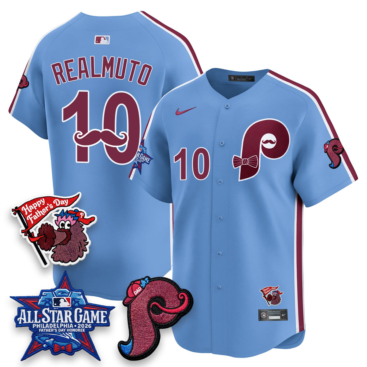 PHI Happy Father's Day Vapor Jersey - Stitched-DTD