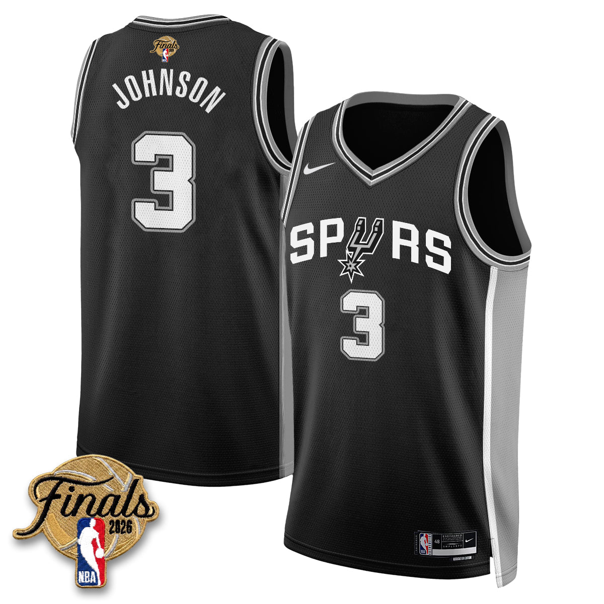 SAS 2026 NBA Western Conference Champions Vapor Jersey V2- Stitched-DTD