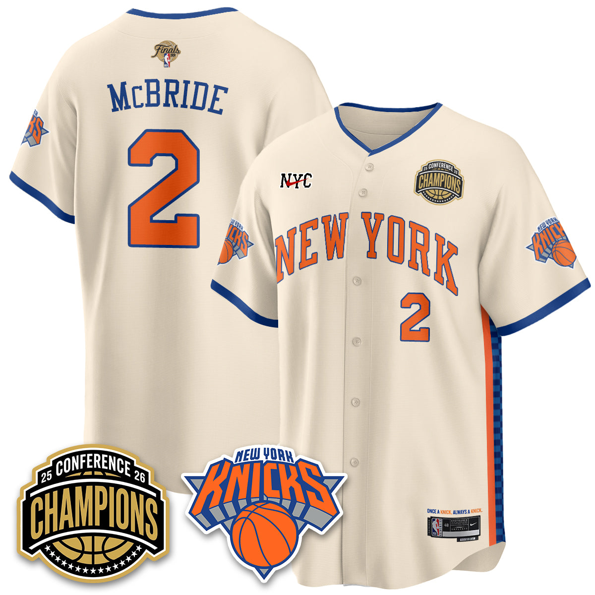 NYK 2026 NBA Finals Vapor City Edition Jersey V2- Stitched-DTD