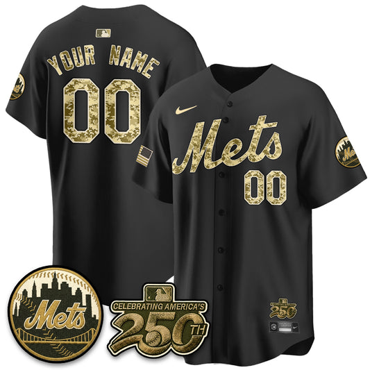 NYM Armed Forces Day Vapor Premier Limited Custom Jersey - All Stitched V2-DTD