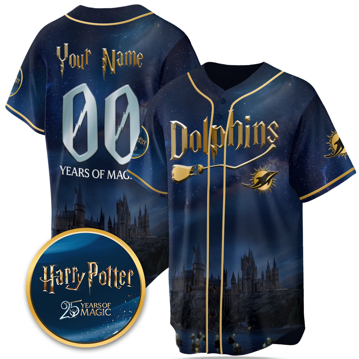 Football Team x HP 25 Years of Magic Limited Edition Custom Jersey - Printed-DTD