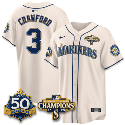 SEA Vapor Premier Limited Jersey - 50th Anniversary & AL West Division Champions - Steelheads Community Funds - All Stitched-DTD