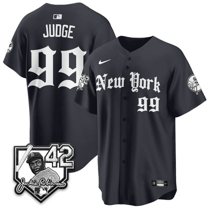 NYY 2026 Jackie Robinson Day Gothic Vapor Limited Jersey - All Stitched-DTD
