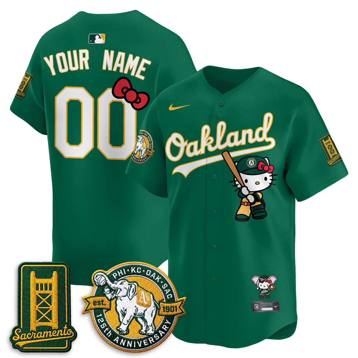 OAK x Meow KT 2026 Vapor Limited Custom Jersey - Stitched-DTD