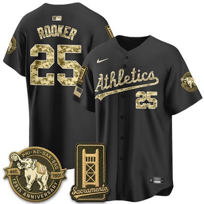 OAK Military Appreciation Game Day Jersey - Stitched-DTD