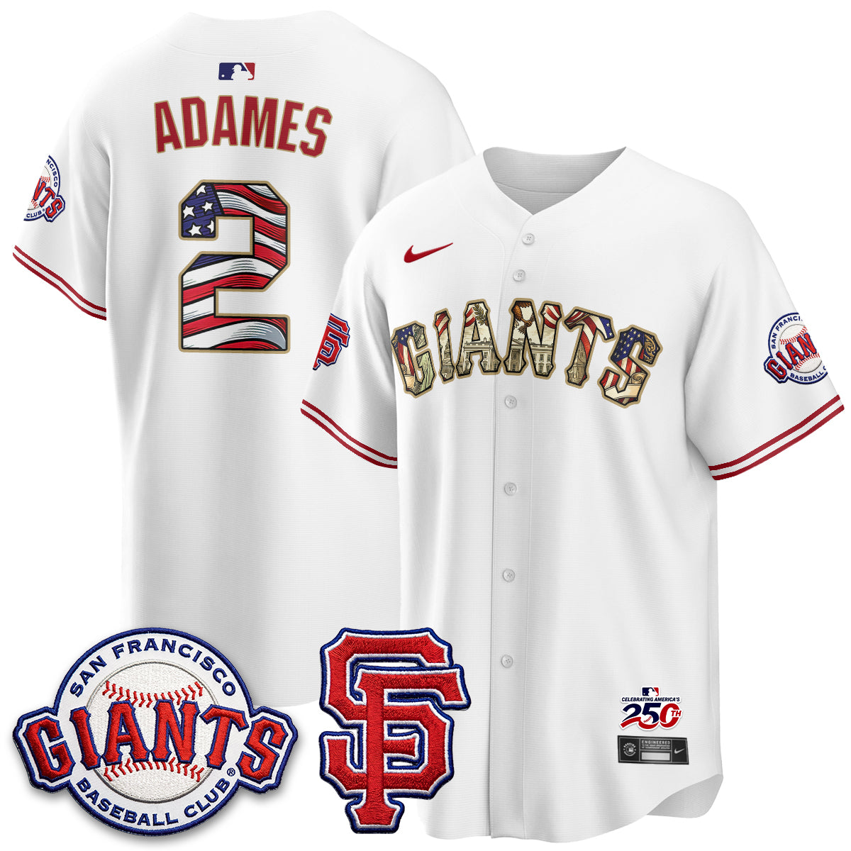 San Francisco Giants2026 Independence Day USA Jersey - All Stitched-DTD
