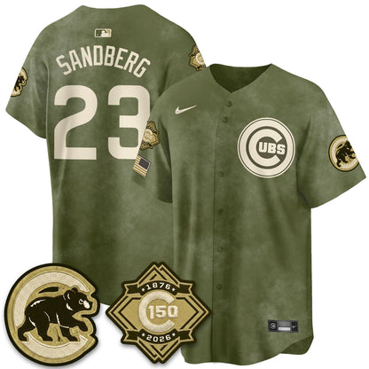 CHC New Era Olive 2026 Armed Forces Day Jersey -All Stitched-DTD