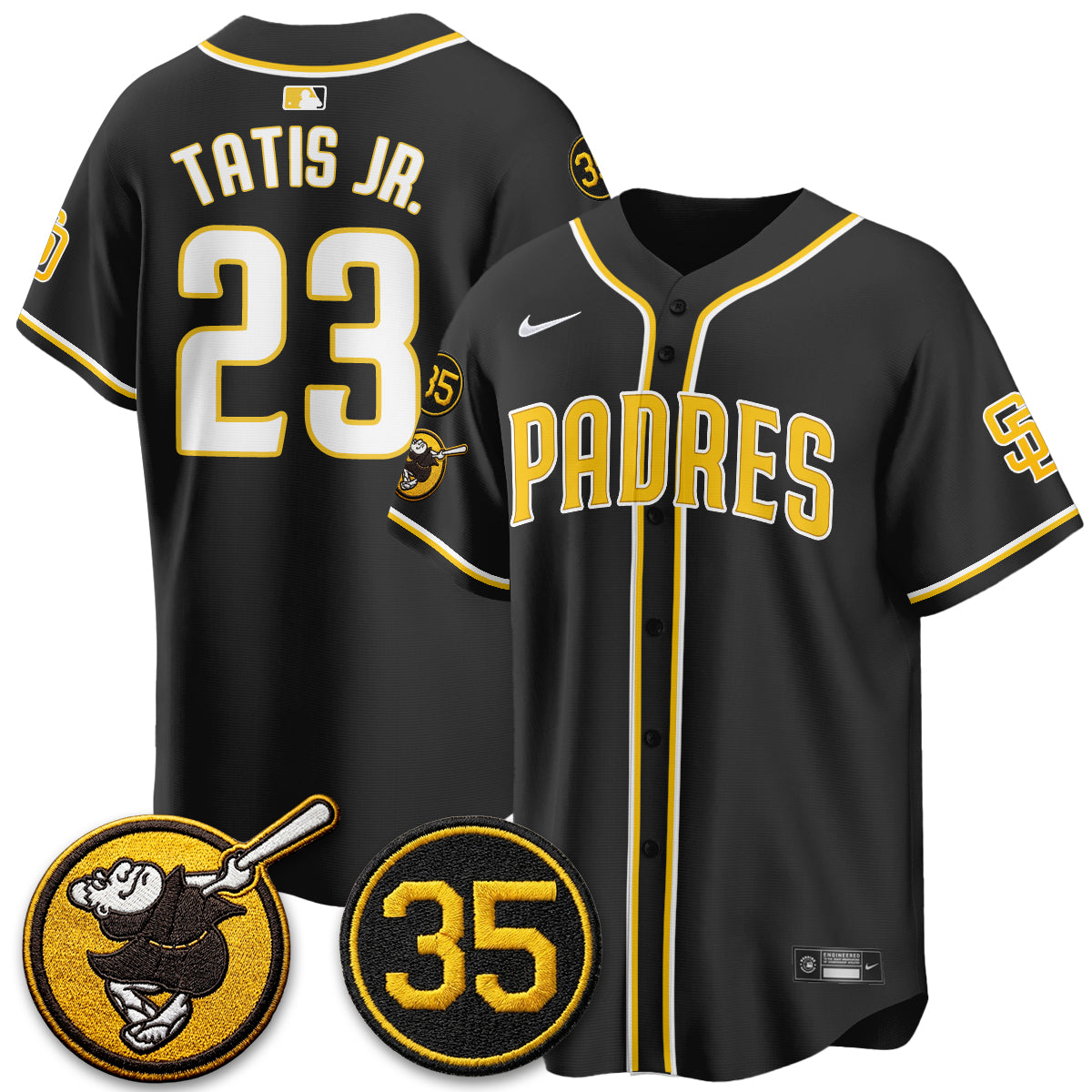 SD 2026 Black Out Style Limited Vapor Jersey - All Stitched-DTD