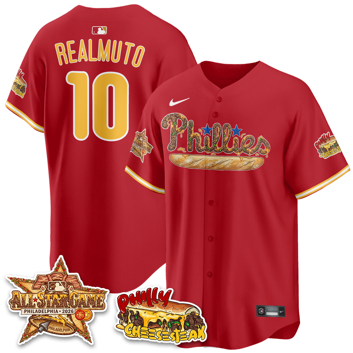 Philadelphia Phillies Cheesesteak Edition Vapor Limited Jersey - Stitched-DTD