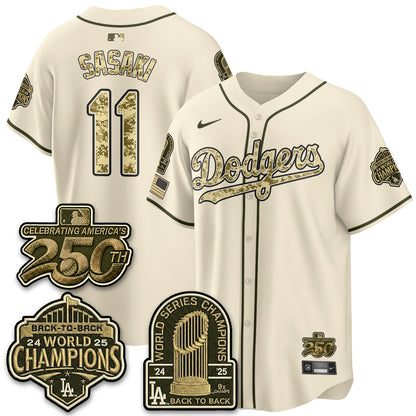 LAD Military Appreciation Game Day Jersey V2 - Stitched-DTD
