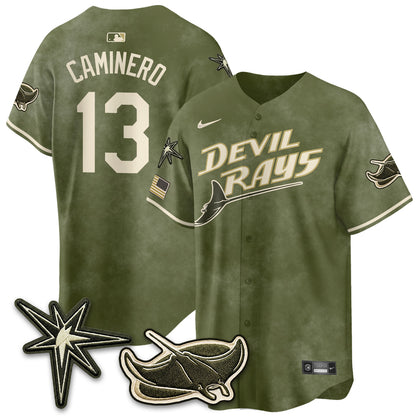 TB New Era Olive 2026 Armed Forces Day Jersey - All Stitched-DTD