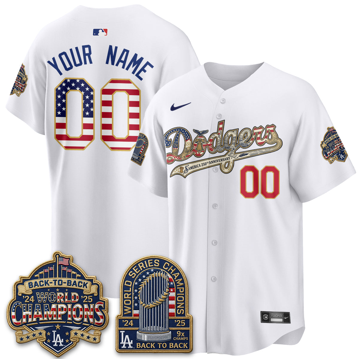 LAD America 250th Anniversary Limited Custom Jersey - Stitched-DTD