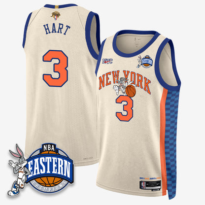 NYK 2026 NBA Finals x Bunny Vapor Jersey - Stitched-DTD