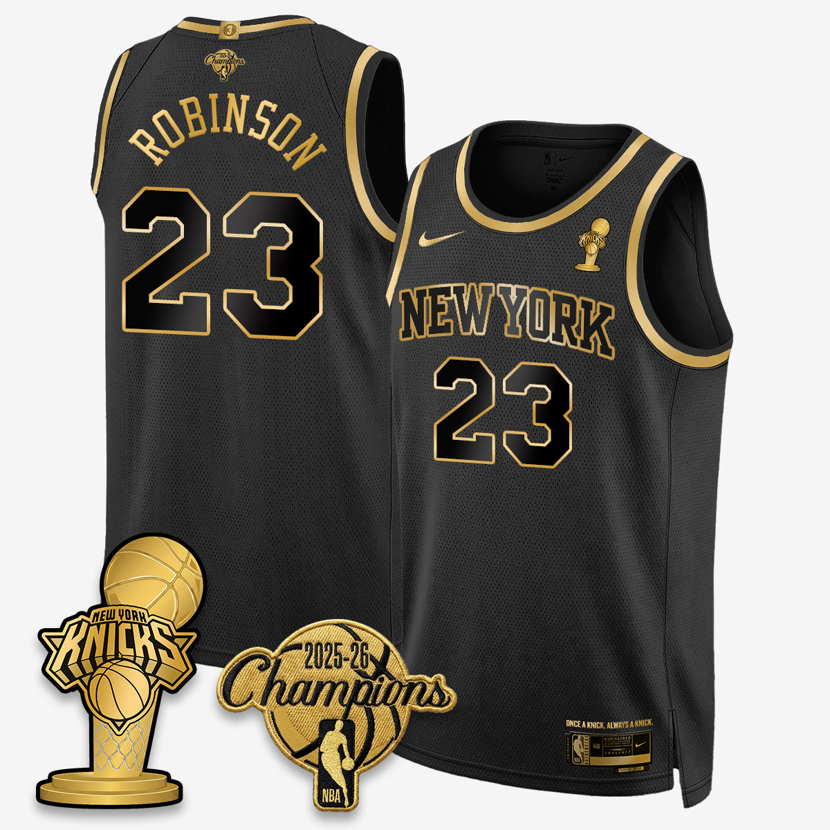 NYK 2026 NBA Champions Gold Edition Vapor Jersey - Stitched-DTD