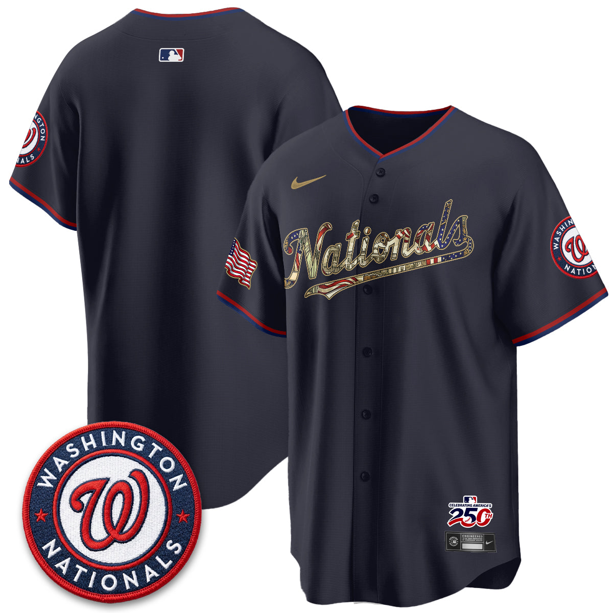 WSH 2026 Independence Day USA Vapor Jersey - Stitched-DTD