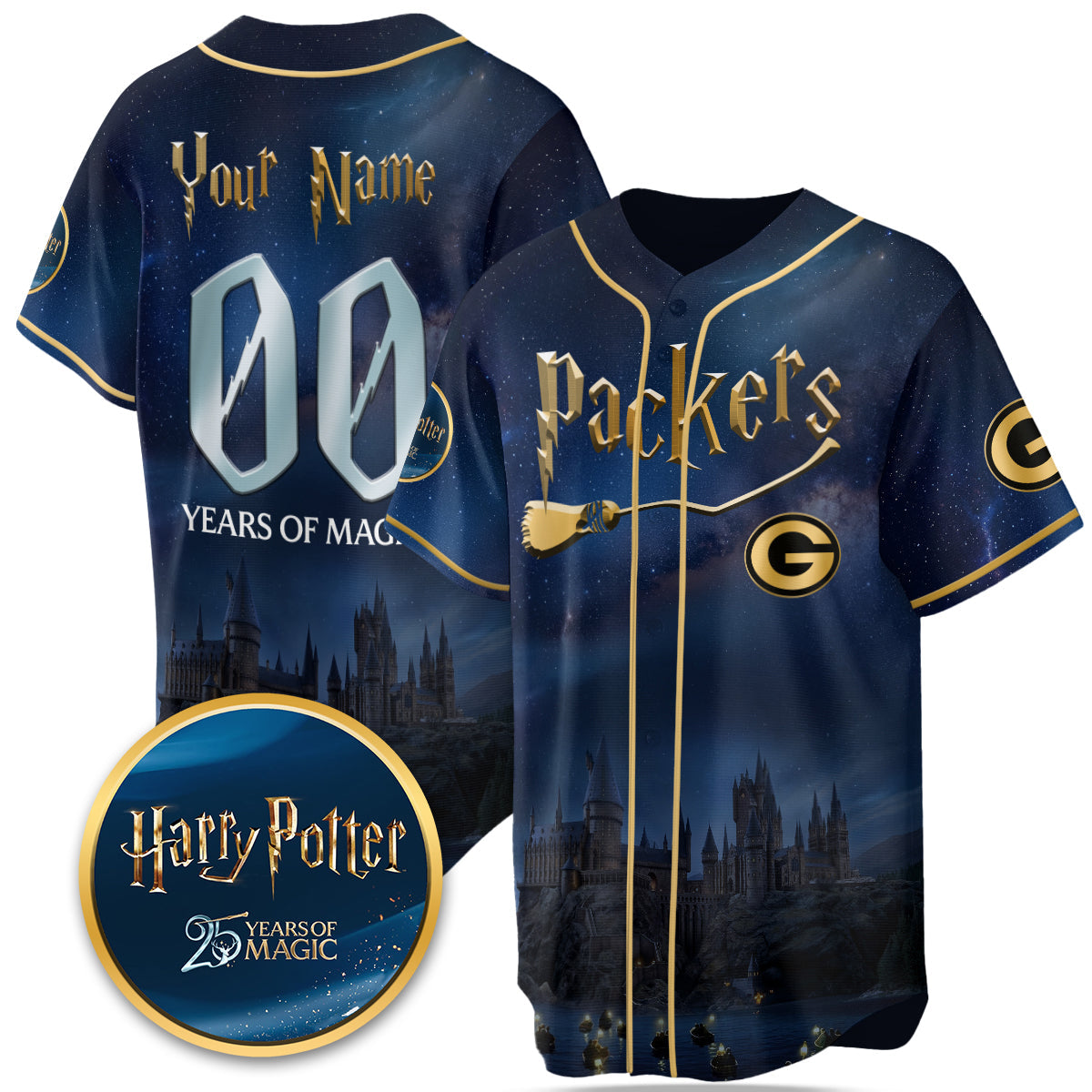 Football Team x HP 25 Years of Magic Limited Edition Custom Jersey - Printed-DTD