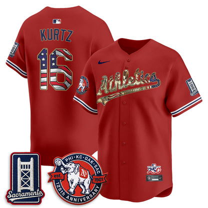 OAK  2026 Independence Day USA Vapor Jersey - Stitched-DTD