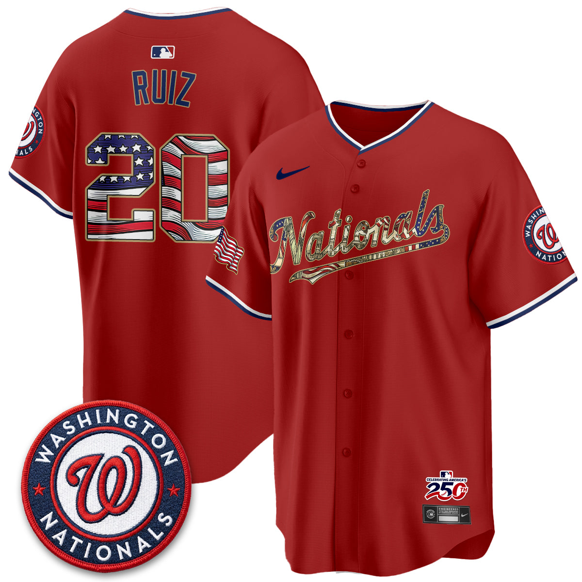 WSH 2026 Independence Day USA Vapor Jersey - Stitched-DTD