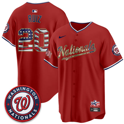 WSH 2026 Independence Day USA Vapor Jersey - Stitched-DTD
