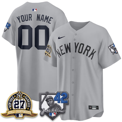 NYY 2026 Jackie Robinson Day Vapor Limited Custom Jersey - All Stitched-DTD