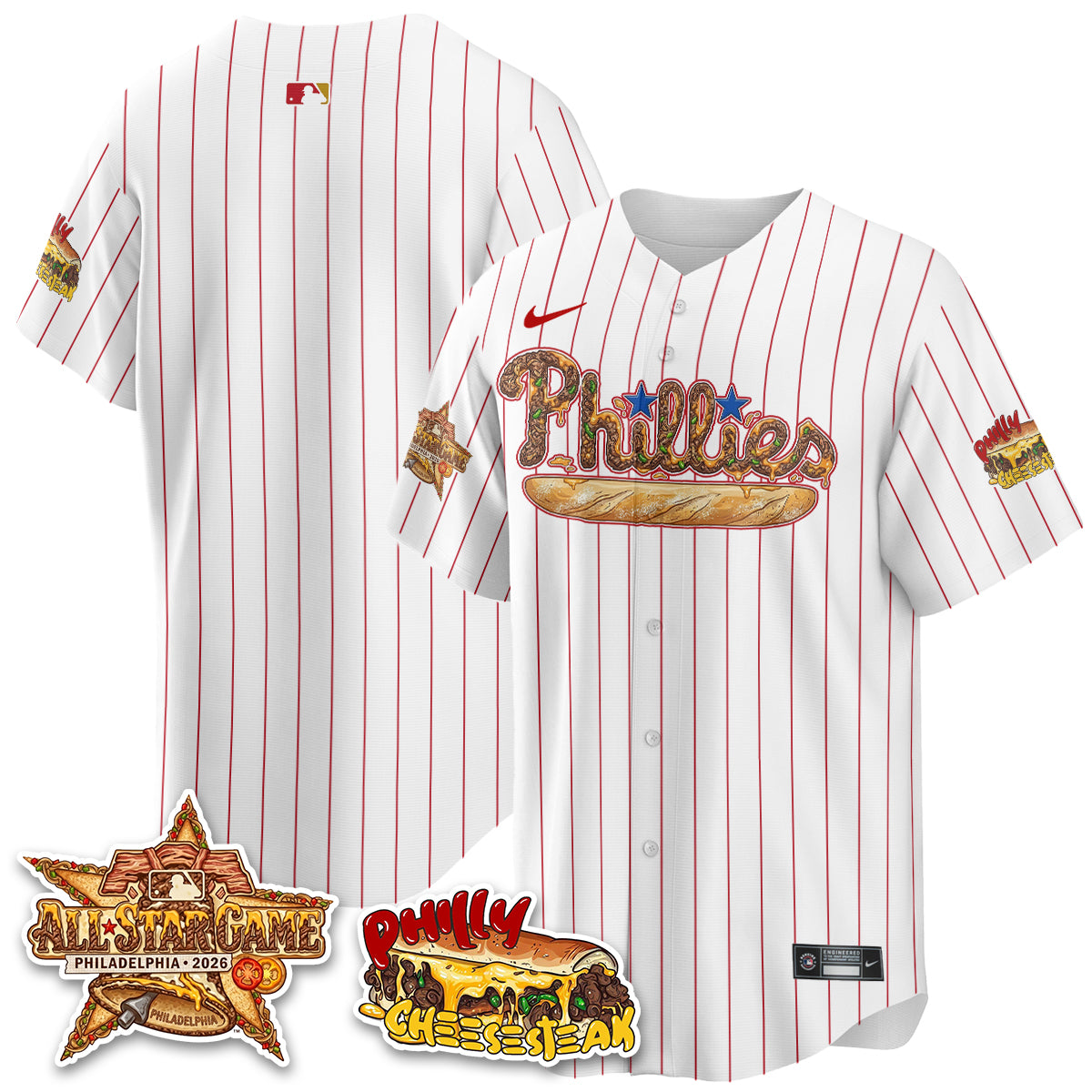 Philadelphia Phillies Cheesesteak Edition Vapor Limited Jersey - Stitched-DTD