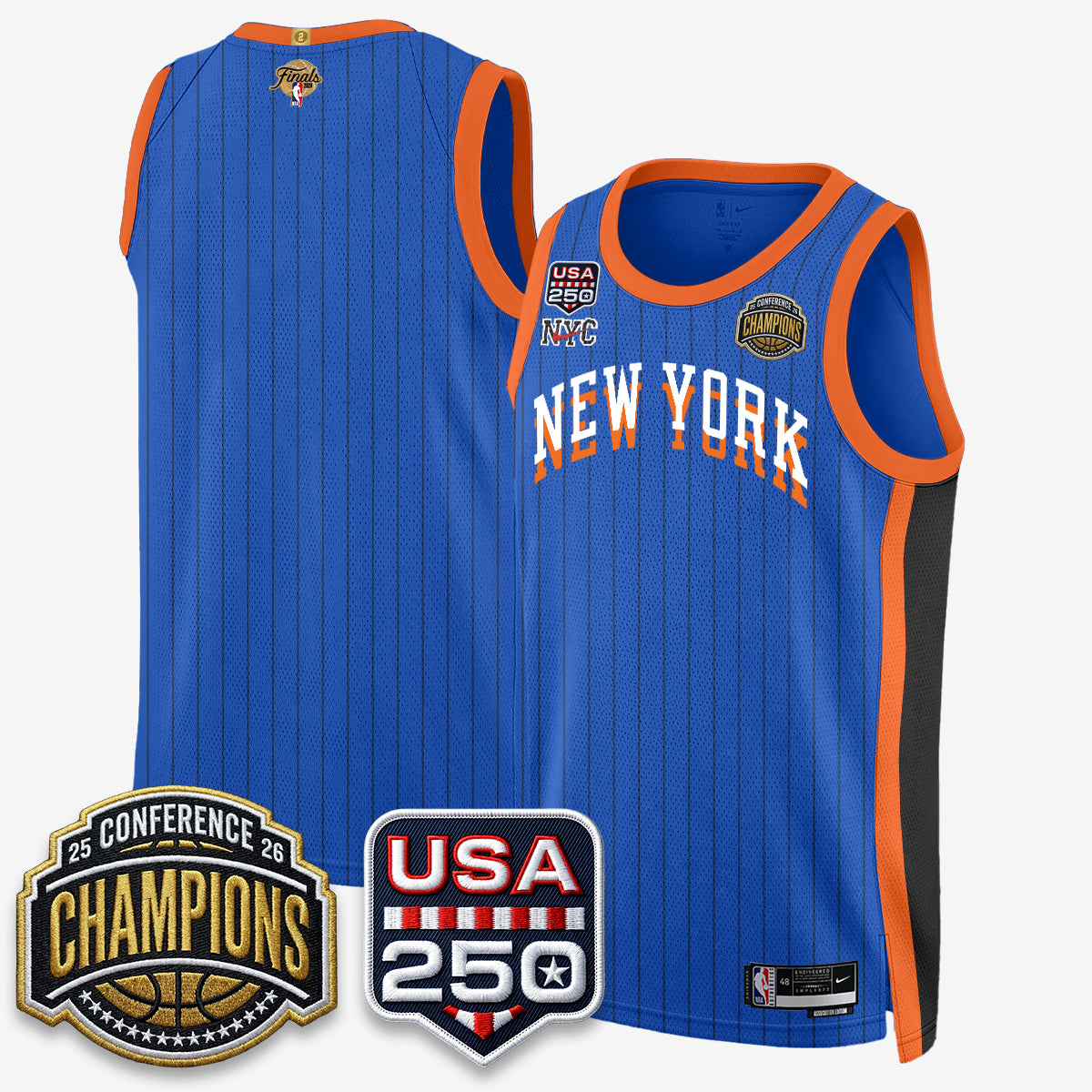NYK 2026 NBA Eastern Conference Champions City Edition Jersey V2- Stitched-DTD
