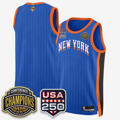 NYK 2026 NBA Eastern Conference Champions City Edition Jersey V2- Stitched-DTD
