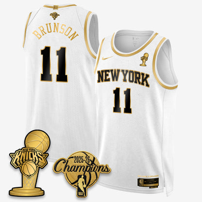NYK 2026 NBA Champions Gold Edition Vapor Jersey - Stitched-DTD