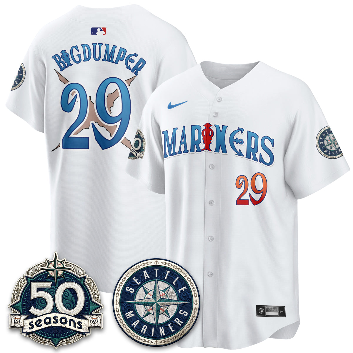 SEA x Japanese Cartoon Vapor Limited Jersey - Stitched-DTD