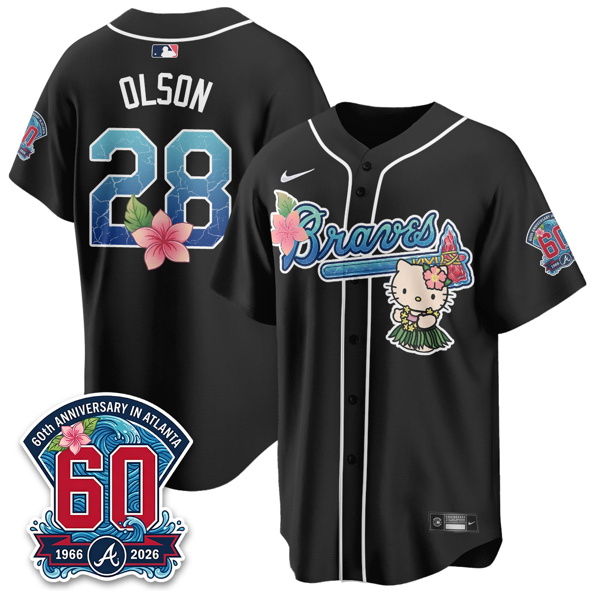 ATL x Meow Aloha Spirit Vapor Jersey - Stitched-DTD