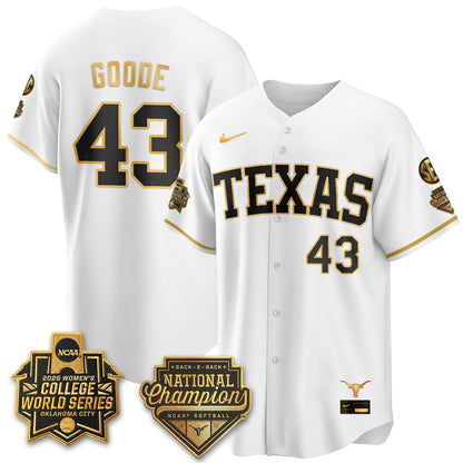 TEX Softball 2026 World Series (WCWS) Vapor Premier Limited Jersey - B2B Champs - All Stitched-DTD