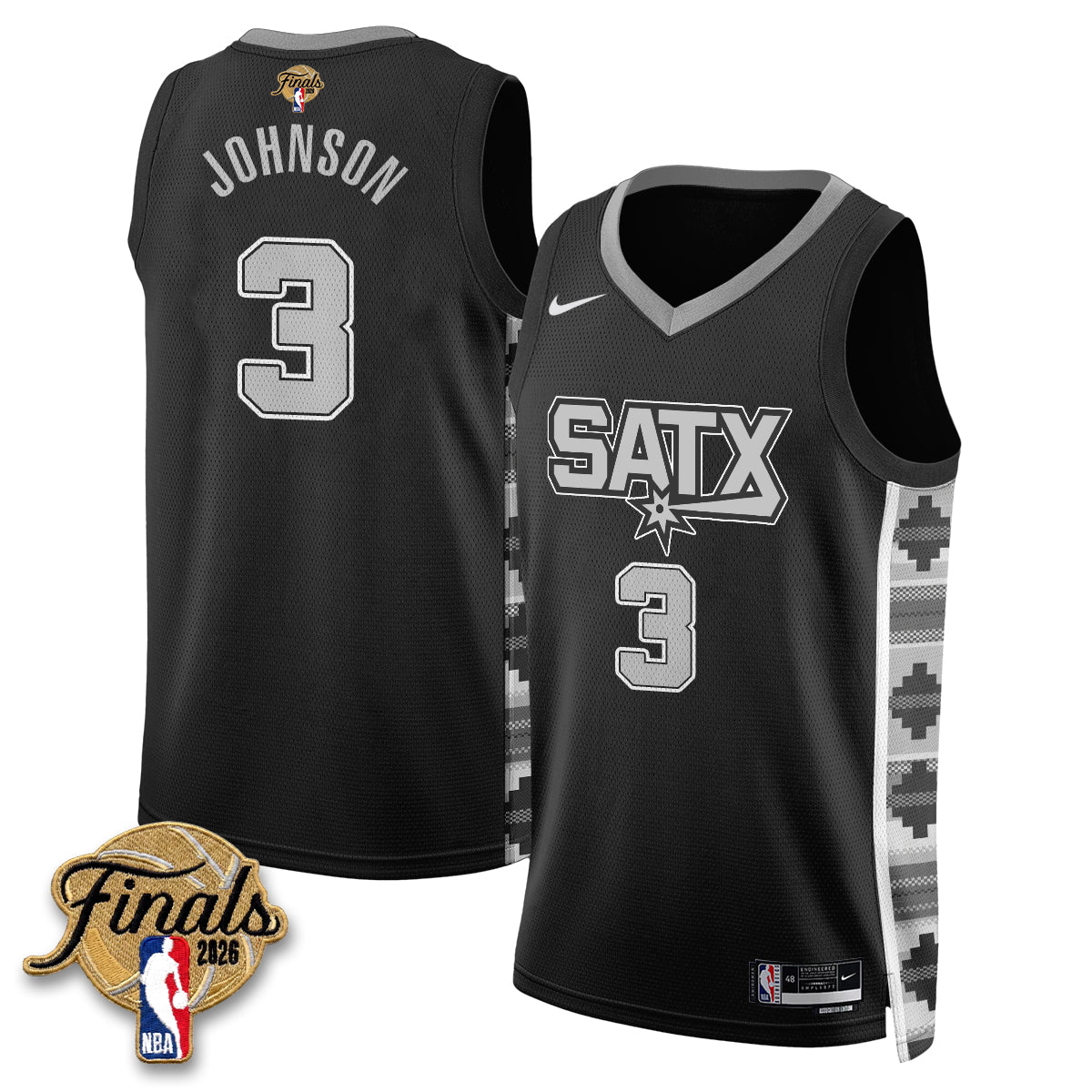 SAS 2026 NBA Western Conference Champions Vapor Jersey V2- Stitched-DTD