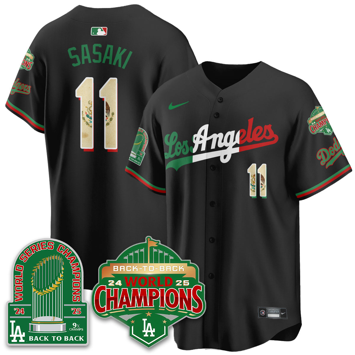 LAD Mexico Vapor Limited Jersey - 9x & B2B Champs - All Stitched-DTD